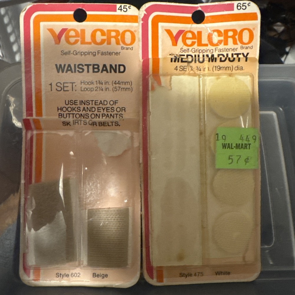 Vintage Velcro Fasteners 1978